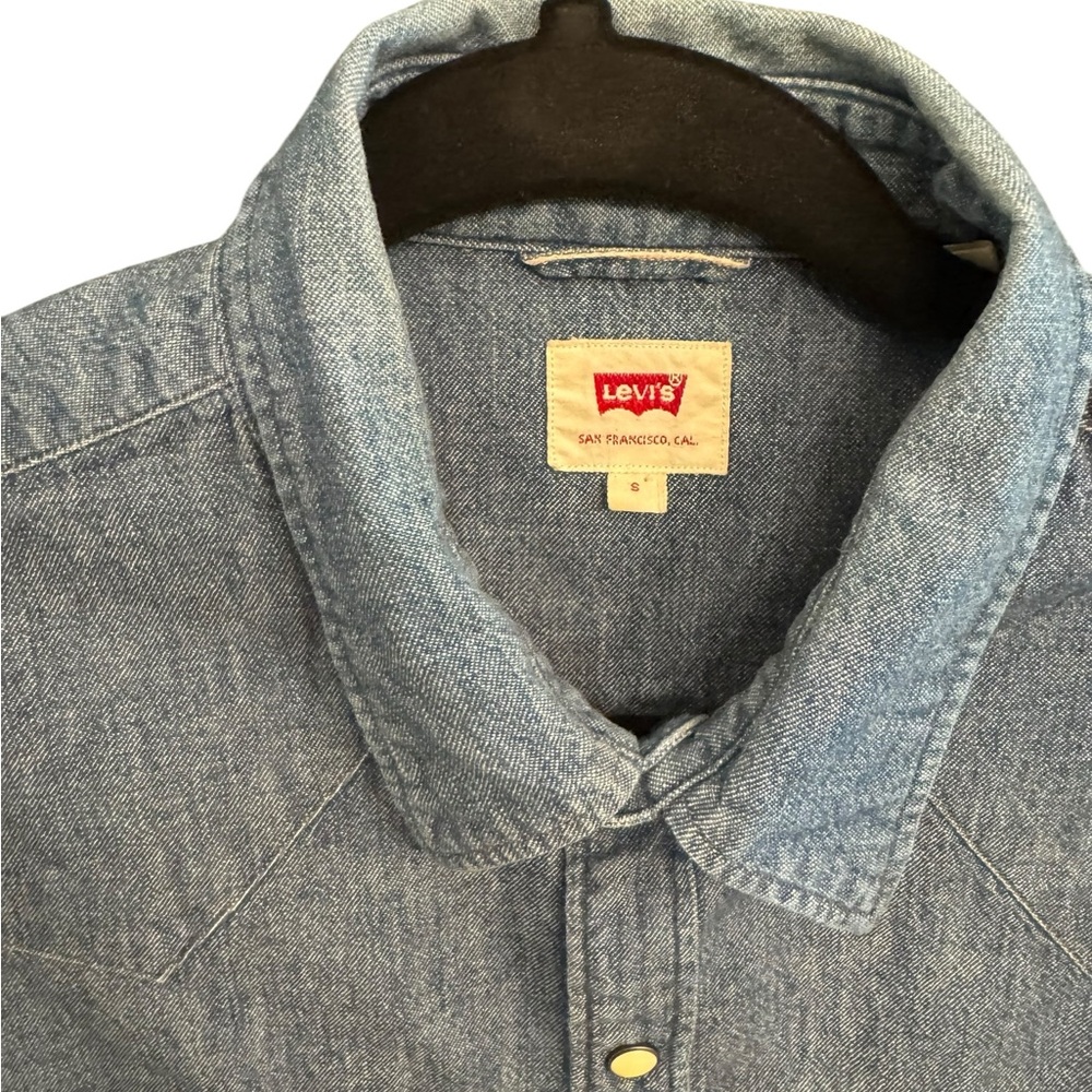Levi's 1955 Sawtooth Japanese Selvedge Slim Fit Denim Shirt - Picture 6 of 8
